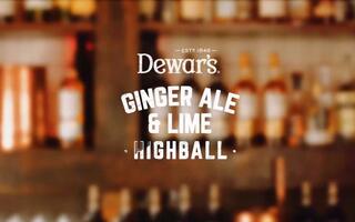 Dewar’s Ginger Ale & Lime highball 帝王威士忌 姜汁酸橙highball鸡尾酒 -威士忌123翻译