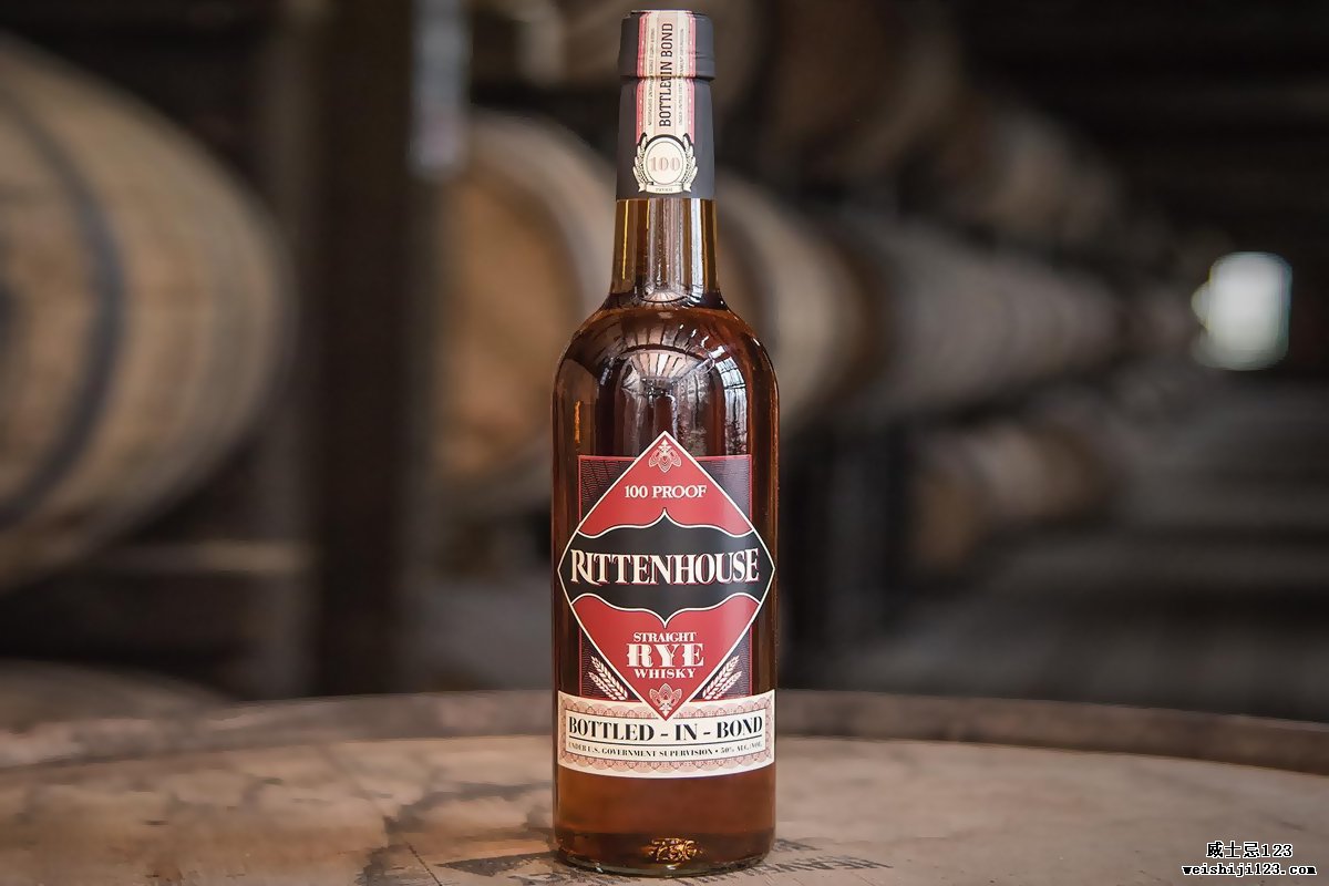 瓶装威士忌：Rittenhouse Rye
