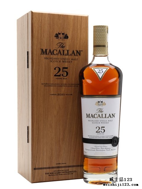  Macallan 25 Year OldSherry Oak 2020 Release