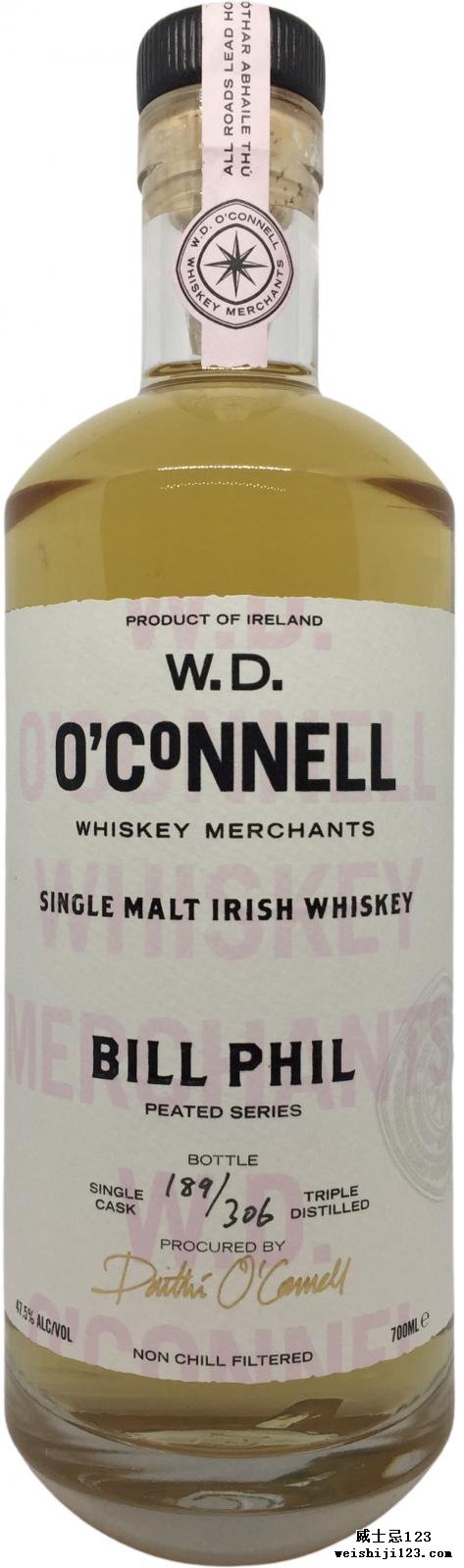 W.D. O'Connell Bill Phil - Peated Series - Single Cask WDO