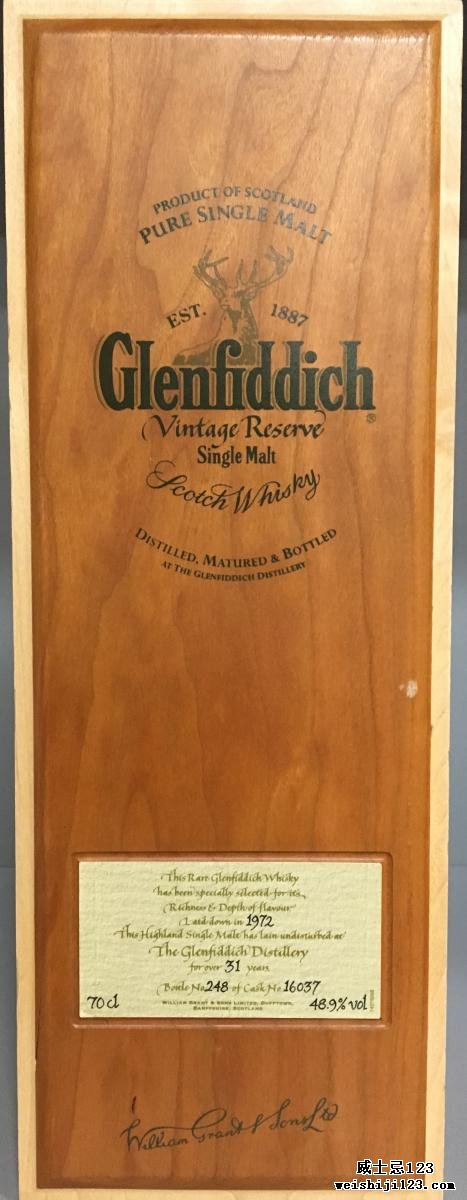 Glenfiddich 1972 Vintage Reserve