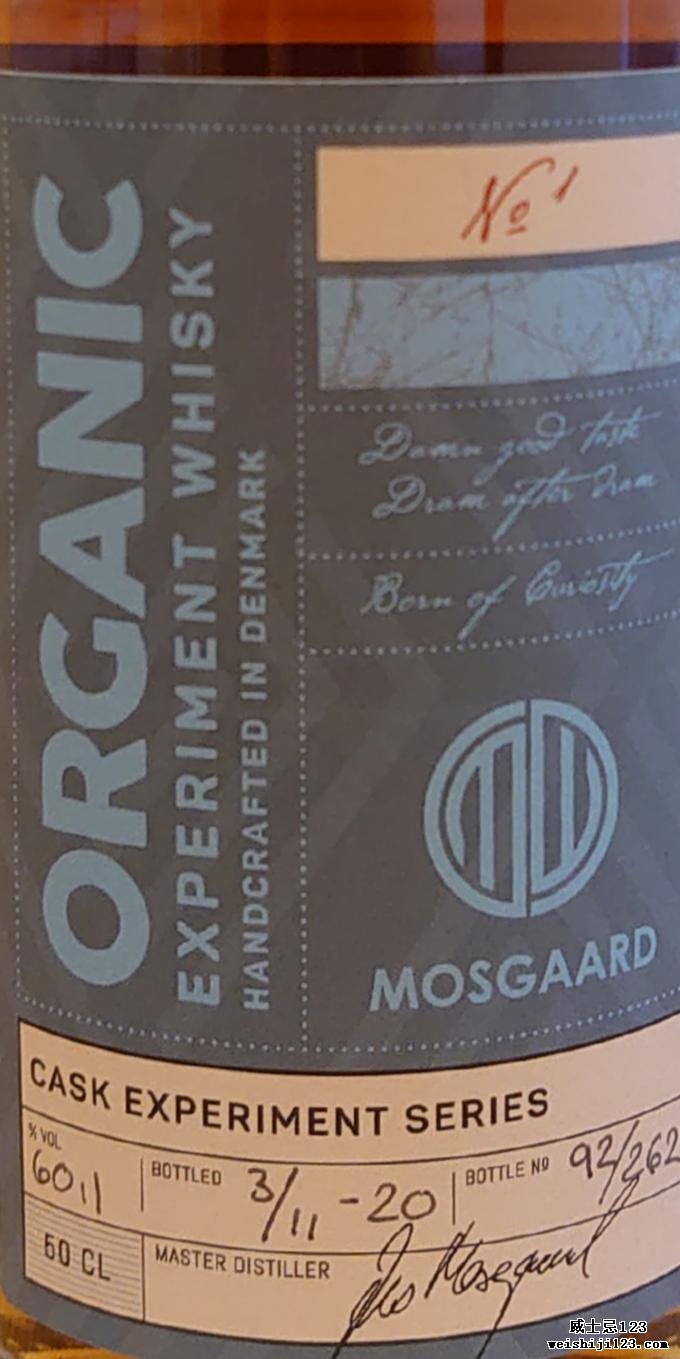 Mosgaard Organic - Cask Experiment Series
