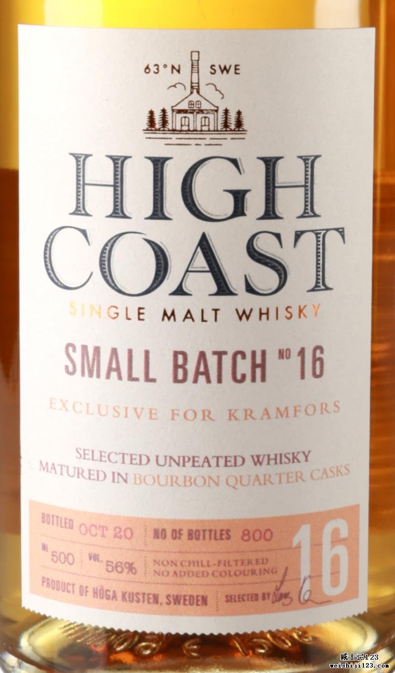 High Coast Small batch No 16