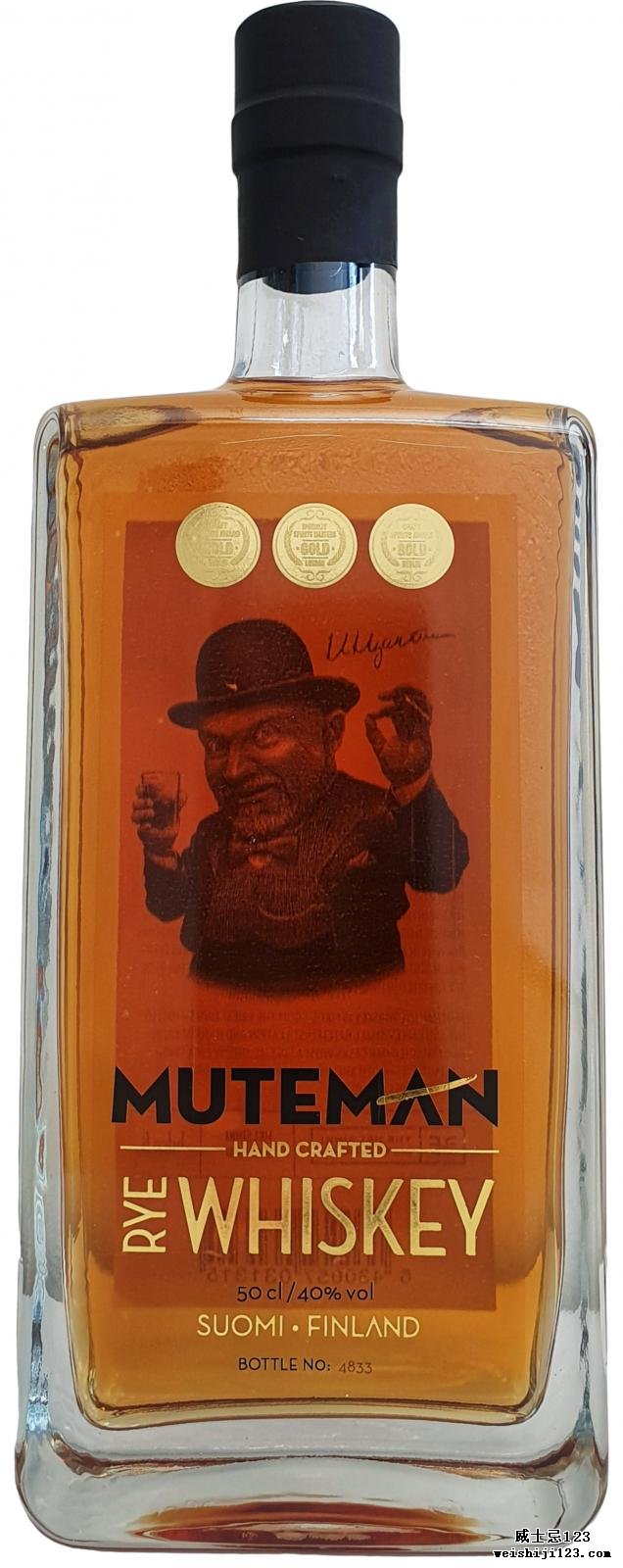 Helsinki Whiskey Muteman Rye Whiskey